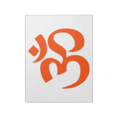 Indian Om Symbol Notitieblok (Linkerzijde)