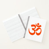 Indian Om Symbol Notitieboek (Binnen)