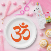 Indian Om Symbol Papieren Bordje (Feest)