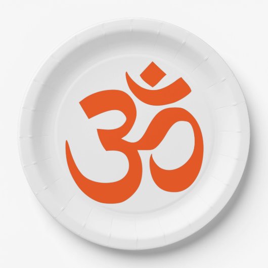 Indian Om Symbol Papieren Bordje (Voorkant)