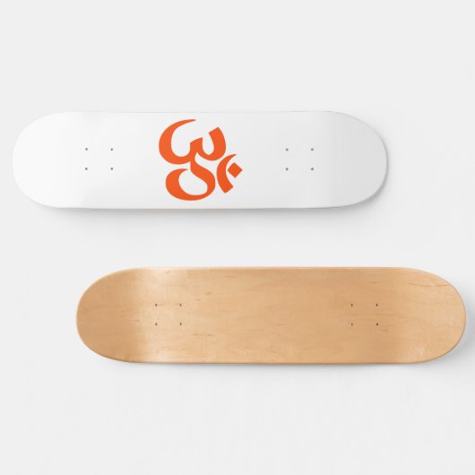 Indian Om Symbol Persoonlijk Skateboard (Horizontaal)