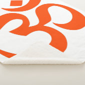 Indian Om Symbol Sherpa Deken (3/4)