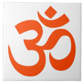 Indian Om Symbol Tegeltje (Voorkant)