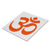 Indian Om Symbol Tegeltje (Zijkant)
