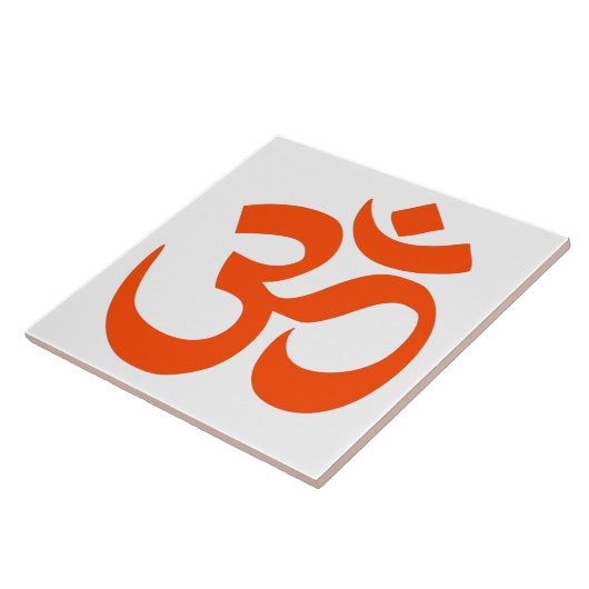 Indian Om Symbol Tegeltje (Zijkant)