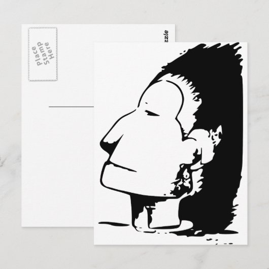 Indian or Eskimo Optical Illusion Briefkaart (Voorkant / Achterkant)