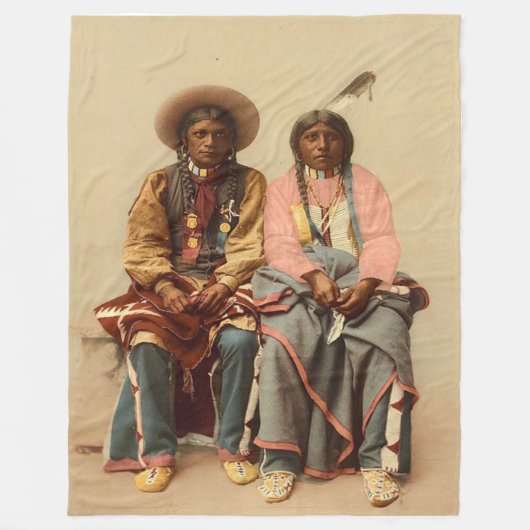 INDIAN PAAR fleece dekens (Voorkant)