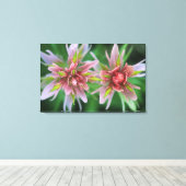Indian Paintbrush, Banff NP, Alberta, Canada Canvas Afdruk (Insitu (Houten vloer))