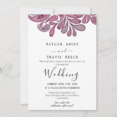 Indian Paisley Gold huwelijksuitnodiging Kaart (Voorkant)