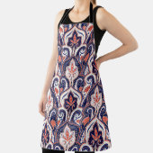 Indian Paisley: Naadloos bloemmedaillon. Schort (Insitu)