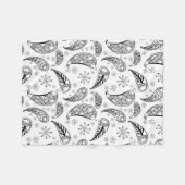 Indian Paisley Pattern Mankolam Fleece Deken (Voorkant (Horizontaal))