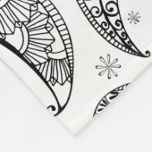 Indian Paisley Pattern Mankolam Fleece Deken (Hoek)