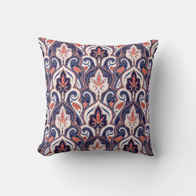 Indian paisley pattern seamless. Persian arabesque Kussen (Voorkant)