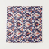 Indian paisley pattern seamless. Persian arabesque Wandkleed (Voorkant (horizontaal))