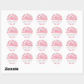 Indian Paisley Save the Date Ronde Sticker (Vel)
