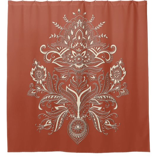 Indian Paisley - Shower Curtain Douchegordijn (Voorkant)