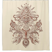 Indian Paisley - Shower Curtain Douchegordijn (Voorkant)