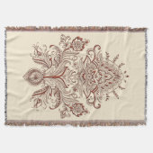 Indian Paisley - Throw Blanket Deken (Voorkant)