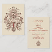 Indian Paisley - Visitekaartje (Voorkant / Achterkant)