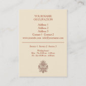 Indian Paisley - Visitekaartje (Achterkant)