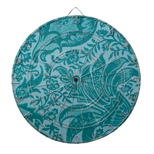 Indian Pattern (door William Morris) Dart Board Dartbord (Voorkant)
