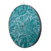 Indian Pattern (door William Morris) Dart Board Dartbord (Voorkant Rechts)