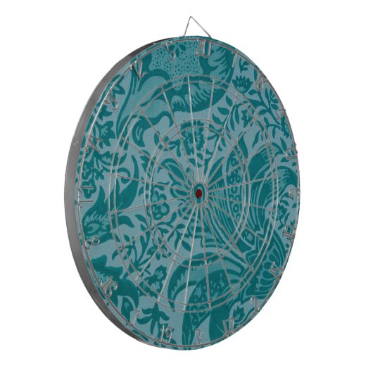 Indian Pattern (door William Morris) Dart Board Dartbord (Voorkant Links)