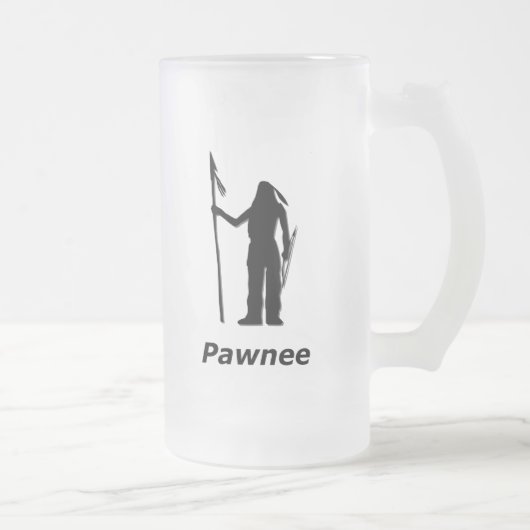 Indian Pawnee Matglas Bierpul (Rechts)