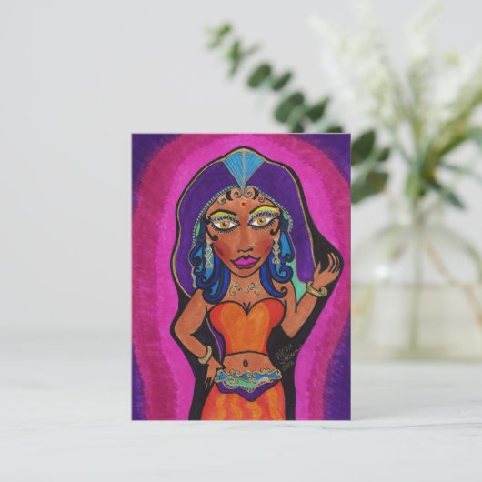 "Indian Princess" Briefkaart (Staand voorkant)