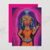 "Indian Princess" Briefkaart (Voorkant / Achterkant)