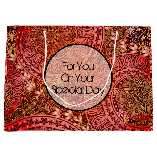 Indian Print Gift Bag Large Cadeautasje (Voorkant)