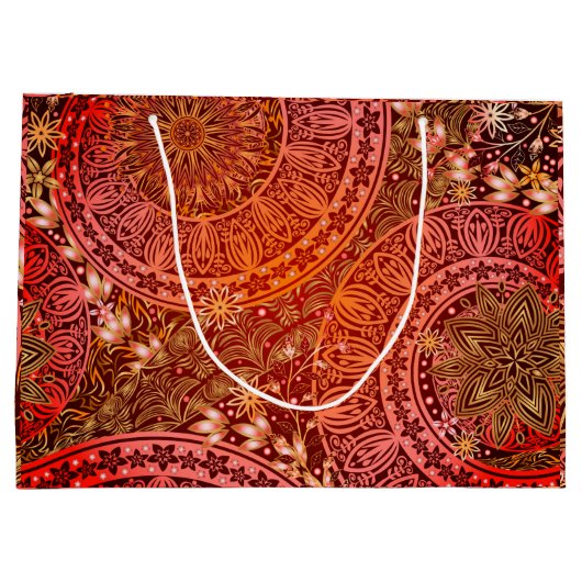 Indian Print Gift Bag Large Cadeautasje (Achterkant)