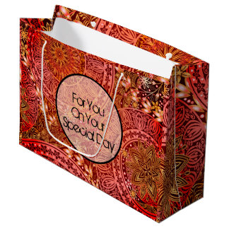 Indian Print Gift Bag Large Cadeautasje