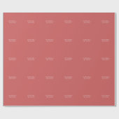 Indian Red Minimalist Plain Modern Aesthetic Look Cadeaupapier (Vlak)