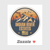 Indian River Estates, Florida  Sticker (Vel)
