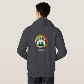 Indian River Mannen WHITE Letter Pullover Hoodie (Achterkant volledig)