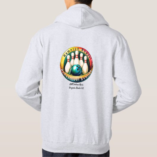 Indian River Mannen ZWARTE letter Pullover Hoodie (Achterkant)