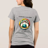 Indian River Vrouwen Zwarte Brief Tri-Blend Shirt (Achterkant)