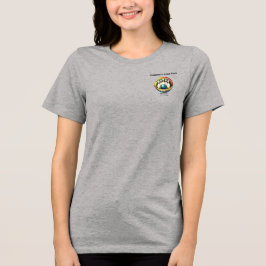 Indian River Vrouwen Zwarte Brief Tri-Blend Shirt