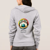 Indian River ZWARTE LETTER Full Zip Hoodie (Achterkant)