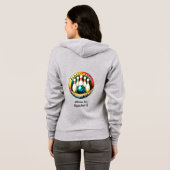 Indian River ZWARTE LETTER Full Zip Hoodie (Achterkant volledig)