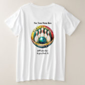 Indian RiverBLACK Letter Vrouwen Plus Maat T-shirt (Design achterkant)