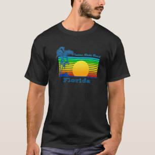Indian Rocks Beach Florida Retro Tropical Beach Su T-shirt