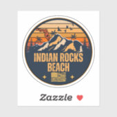 Indian Rocks Beach, Florida  Sticker (Vel)