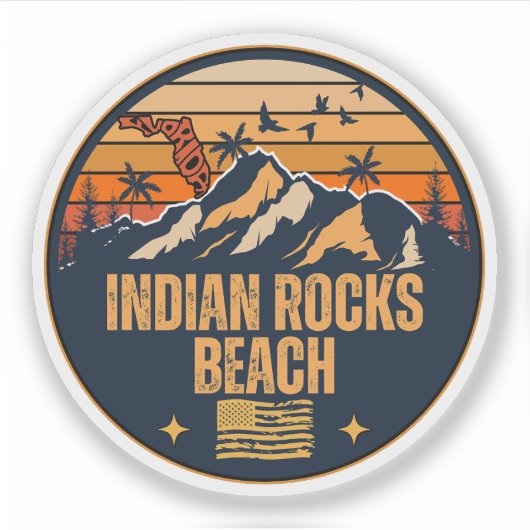 Indian Rocks Beach, Florida  Sticker (Voorkant)