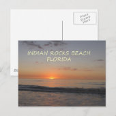 Indian Rocks Beach Florida Sunset Briefkaart (Voorkant / Achterkant)