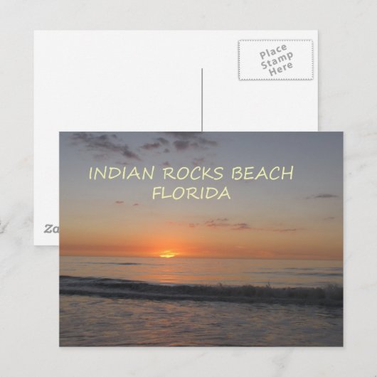 Indian Rocks Beach Florida Sunset Briefkaart (Voorkant / Achterkant)