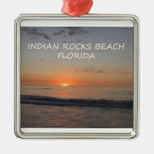 Indian Rocks Beach Florida Sunset Metalen Ornament