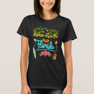 Indian Rocks Florida Strand Zomer Palm Zonsonderga T-shirt