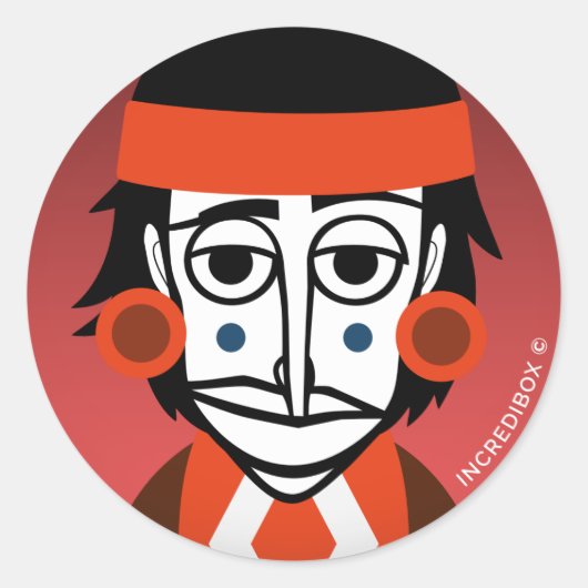 INDIAN RONDE STICKER (Voorkant)